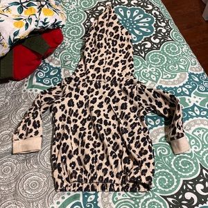 Free with another purchase of $15 or more! Barely worn leopard print hoodie